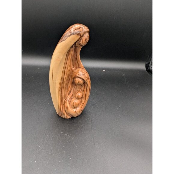 Holy Family Statue, Olive Wood Holy Family Figurine, Wooden Holy Family Made in - Picture 8 of 8